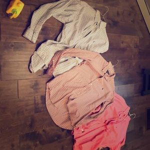 Lot of 3 Men’s Polo RL long sleeve button up